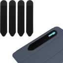 4PCS Universal Stylus Holder,Tablet Pen Cover,Elastic Cover for Stylus Pen,Self-Adhesive Pen Holder - Black