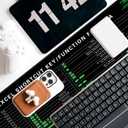 Excel Cheat Sheet Desk Pad, 31.5"x11.8", Waterproof Extra Large Excel Shortcut Mat with Stitched Edges, Anti-Slip Excel Mouse Pad for Office Desk, MS Excel/Word Shortcuts (Green Excel J)