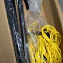 Badminton & Volleyball Combo Set- 32FT Adjustable Professional Volleyball Net for Lawn, Backyard, Easy Set up Volley ball Set with Volley ball, Badminton Racquets, Carry Bag, Boundary Line for Family Fun