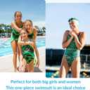 iSwim Thin Strap One Piece Swimsuit, Womens' & Girl's Competitive Swimwear, Training Fit, Quick Dry, UPF 50+