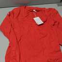 ATHMILE Deep V Neck Long Sleeve Bodysuits for Women Sexy Going Out Tops Body Suits M