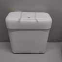 funest 2 Pack Bathroom Trash Can with Lid, 3 Gal/12 L & 2.7 Gal/10L Garbage Can with Pop-Up Lid, Small Spaces Plastic Trash Can, Slim Trash Bin Waste Basket for Bathroom,Rv, Office, White
