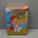 Liberry Adjustable T-Ball Set for Kids and Toddlers, Includes Kids Baseball Bat, Adjustable Height Tee Ball Stand, 4 Balls and Weighted Base, Sports Game Toy Gift for Boys Girls (Green)