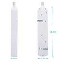 KMC 6 Outlet Power Strip with Multi-Outlet Independent Switches, Overload Protector,4-Foot Cord