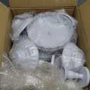 Set of 9 Cake Stands Metal Cupcake Stand Set Multiple Styles Candy Fruit Display Tower Dessert Plate Cake Serving Tray for Birthday Party Wedding Anniversary Baby Shower Engagement (White)