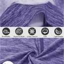 TACVASEN Men's Sleeveless Tee Shirt Quick Dry Workout Gym Tank Tops Summer Cooling Bodybuilding Muscle Shirts (Purple, S)