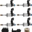 6PCS Fuel Injectors 12638530 FJ994 217-3445 Fits 08-11 Replacement For GMC Acadia for Saturn Outlook For Buick Enclave Lacrosse Allure For Cadillac CTS STS For Chevrolet Camaro Traverse Holden 3.6