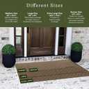 WaterHog Cordova Front Door Mat Indoor Outdoor Entrance, Absorbent All-Weather Doormat Non-Slip Rubber Backing, Dirt & Moisture Trapper, Low Profile, Easy Clean, Made in USA, 35"x59" Camel, Large 35"x59"