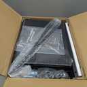 Casaottima Night Stand Set 2, Bedside Tables with Charging Station, LED Nightstand with Fabric Drawers, End Table with Open Shelf, Nightstand for Bedroom, Black