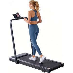 NEWBULIG Walking Pad Treadmill for Home, Lightweight Walk Machine with Remote Control and LED Display, Portable Treadmill Under Desk for Walking, Jogging, Running