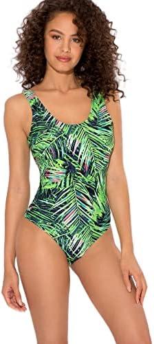 Smart & Sexy womens Racerback One Piece Swimsuit L