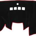 Car Dashboard Cover Mat Compatible for Ford Fiesta 2011-2019, Protective Polyester Black Red Center Console Interior Trim Dash Board Mat