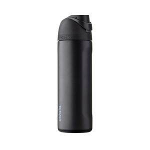 Owala FreeSip Insulated Stainless Steel Water Bottle with Straw, BPA-Free Sports Water Bottle, Great for Travel, 24 Oz, Very, Very Dark
