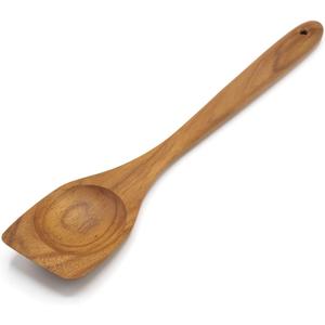FAAY Right Hand Chopper, Wooden Spoon - Spatula, Break Up Ground Beef Utensils Made from High Moist Resistance Teak Wood for Non Stick Cookware. (Right Hand Chopper)