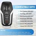 Smart Key Fob Replacement Fits for Ford Explore 2016-2017 Edge Mustang 2015-2017 Fusion 2013-2016 Lincoln MKZ 2013-2016 MKC 2014-2016 MKX 2016-2019 Proximity Keyless Entry Remote Control 902 Mhz