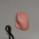 Ergonomic Bluetooth Mouse with Mouse Jiggler, Wireless Rechargeable Mouse for 3 Devices (BT/2.4G), 4 DPI Settings, Compatible with iPad, Mac, PC