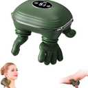 Neck Massager with Heat, Bionic Shiatsu Neck and Shoulder Massager with 4D Kneading Fingers, LCD Display & Adjustable Intensity, Heated Neck Massage Device Simulates Real Palm to Relax Muscle Tension