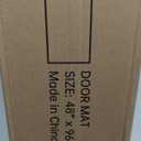 Front Door Mat, Heavy Duty Indoor Outdoor Entrance Door Mat, 72" x 24" Commercial Door Mats for Entryway, Durable Non-Slip Rubber Backing, Low-Profile Welcome Mats for Entry, Gray