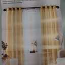 Amazon Basics Room Darkening Double Curtain Rod, 28x120 Black, Easy to Install