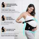 NeoTech Care Pregnancy Belly Band Maternity Belt, Back/Abdomen/Waist/Pelvis Support (Size L, Black Color)