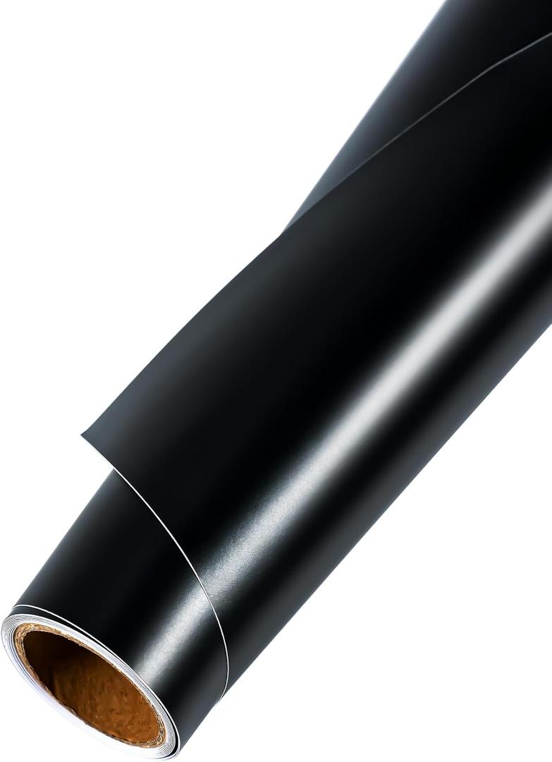 Matte Black Vinyl Wrap Film for Cars - 24"x60" (2ft x 5ft) Car Vinyl Wrap Roll for Car Body Protection, Scratch Resistance with Air Release Technology (Matte Black)