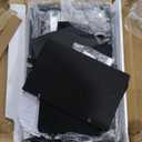 DLisiting Black Gaming Desk with Shelves and Drawers - 39 Inch Small Gaming Desk with Storage Shelves for Boys Teens Bedroom, Black Computer Desks with Drawers, Monitor Stand, Power Outlet