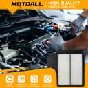 MOTOALL Engine Air Filter & Cabin Air Filter Combo Set Replaces# 16546-3TA0A,27277-3JC1A Fit for Nissan Altima Advance SL SR S SV Sense Sedan 2013-2018, Replacement