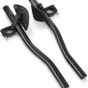 Ergonomic Rest Handlebar, Adjustable Aero for Road Bike, Triathlon, Mountain Bikes (black)