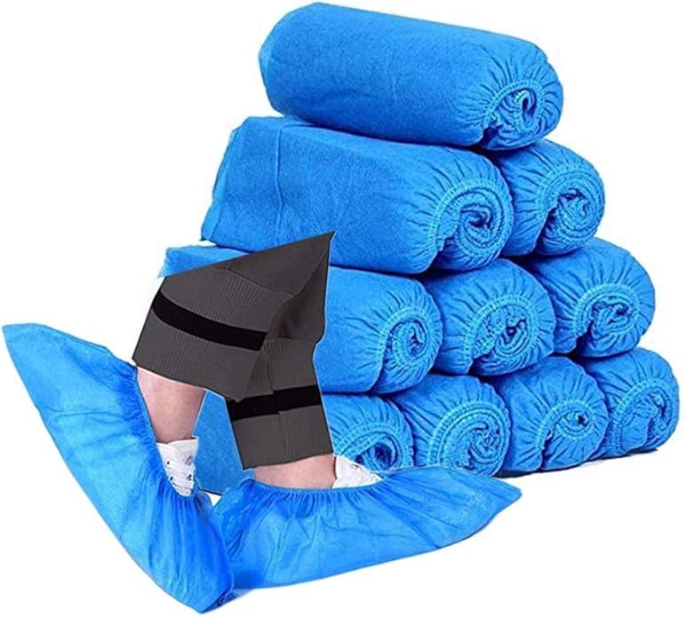 Disposable Shoe Covers,  Non-Slip Durable Indoor Hygiene Shoes and Boot Covers for Construction, Workplace, Carpet Floor Protection Overshoes, 25 Pairs, One Size