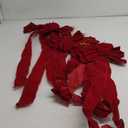 Yinkin 12 Pcs 10"x 26" Extra Large Christmas Tree Topper Bow Bulk Red Velvet Ribbon with Golden Wire Christmas Wreath Bows for Xmas Winter Party Indoor Outdoor Supplies (Wine Red)