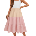 Arshiner Girl's Sundresses Summer Boho Strap Tiered Cami Maxi Dresses with Pockets Size 8