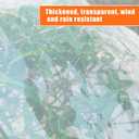 ZYP 6x8 FT Heavy Duty Clear Waterproof Tarps Outdoor Garden Rainproof Covering,Clear Vinyl Tarp with Grommets,Transparent Waterproof Tarpaulin for Covering Henhouse Porch Canopy Plant Camping