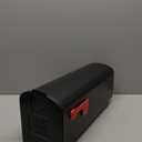 Architectural Mailboxes Parsons Medium Capacity, Plastic Post Mount Mailbox, Black