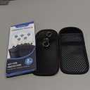 Faraday Key Fob Protector, 2 Pack Faraday Bags for Car Keys, Safe Key Pouch for Car RFID Key Fob Protector, Signal Blocking Case (M, Red and Blue)