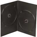 Maxtek 7mm Slim Black Double CD/DVD Case, 100 Pieces Pack.