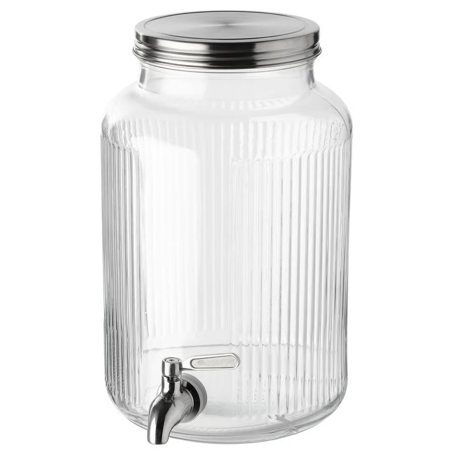 IKEA VARDAGEN 5.0L Glass Jar with Tap Beverage Dispenser