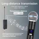 Professional Wireless Microphone for Podcast, Karaoke & Singing 2.4GHz Portable Dynamic Mic with 150ft Range, 8H Battery,Micrfono Inalmbrico for Streaming & Live Performance