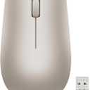 Lenovo 530 Wireless Mouse with Battery, 2.4GHz Nano USB, 1200 DPI Optical Sensor, Ergonomic for Left or Right Hand, Lightweight, GY50Z18988, Almond