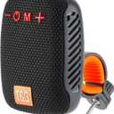 Portable Bluetooth for Bike, IPX5 Waterproof Wireless Traveling Bicycle Speakers, Integrated Design Bicycle Speaker with Loud Sound for Riding, TWS Mini Outdoor Speaker