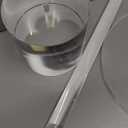 Acrylic End Table, Modern Minimalist Acrylic Side Tables, Clear Side Table for Living Room, Bedroom, Office, Drink Table (12" D x 12" W x 21" H, Transparent)