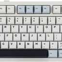 EPOMAKER x Aula F75 Gasket Mechanical Keyboard, 75% Wireless Hot Swappable Gaming Keyboard with Five-Layer Padding&Knob, BT/2.4GHz/USB-C, RGB (Light Blue, Ice Vein Switch)