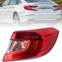 Boine Right Passenger Side Tail Light Compatible With 2018-2021 Honda Accord Sedan LED Rear Light - Bulb Included (Right Passenger Side)
