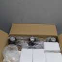 3-Light Bathroom Light Fixtures, 17.23" Black Modern Vanity Lights with Clear Glass Shade, Bathroom Wall Lamp for Mirror Kitchen Living Room Hallway Cabinet Porch