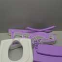 Potty Training Seat, Primlect Upgrade Ultra-Stable Toddler Toilet Seat for Kids Boys Girls, 2 in 1 Potty Training Toilet with Step Stool, Adjustable Seat and Ladder, Non-Slip Pad, Splash Guard(Purple