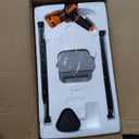 Giraffe Tools Heavy Duty Retractable Hose Reel, 130FT 1/2 Inch Automatic Rewind Garden Hose Reel with Flexible Swivel Base, Ground Mount for Lawn, Patio, and Concrete Floor