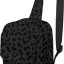 Cute Small Camera Bag with Photographer Camera Sling Bag Waterproof Dslr Camera Case Compatible with Nikon Sony Lightweigth for Women or MenBlack Leopard Cheetah