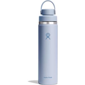 Hydro Flask Water Bottle - Insulated Stainless Steel - Wide Mouth Chug Lid, Non Spill, Leakproof in 24 Oz Surf Blue