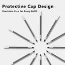 4 x SUIN 0.7mm Gel Ink Pen Refills, Black, 12pcs for SUIN Gel Ink PENS