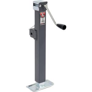 Bulldog 195362- SWL 195 DTSXFQ Square Tube Trailer Jack w/P&C, 15" Travel, Square Mount