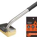 Grill Brush Bristle Free-Steam Grill Brush for Outdoor Grill for Barbecue,for Cast Iron Grates,Grill Cleaning Brush with Replacement Pads,Grill Cleaner (Handle+Pads)